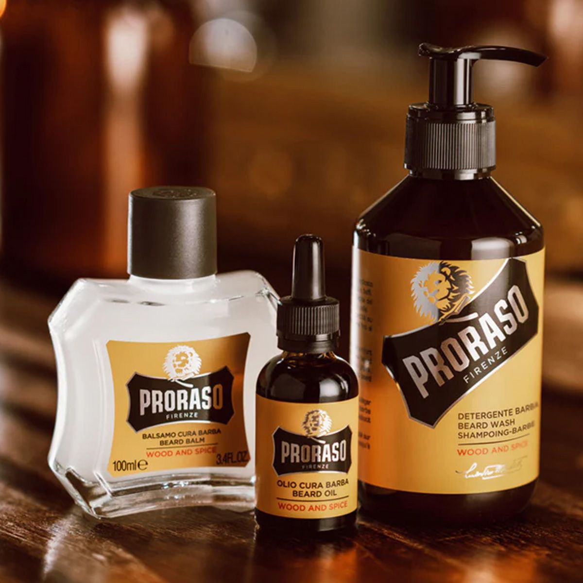 Confezione regalo Proraso per la cura della barba, spezie in legno