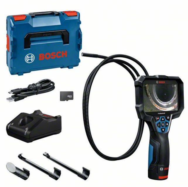 Cámara de inspección profesional bosch blue gic 12v-5-27 c | 1 batería de 2,0 ah + cargador | en l-boxx - 0601241401