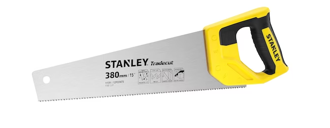 Herramientas manuales Stanley stht20349-1 sierra para madera tradecut fina 380 mm 11 tpi - stht20349-1