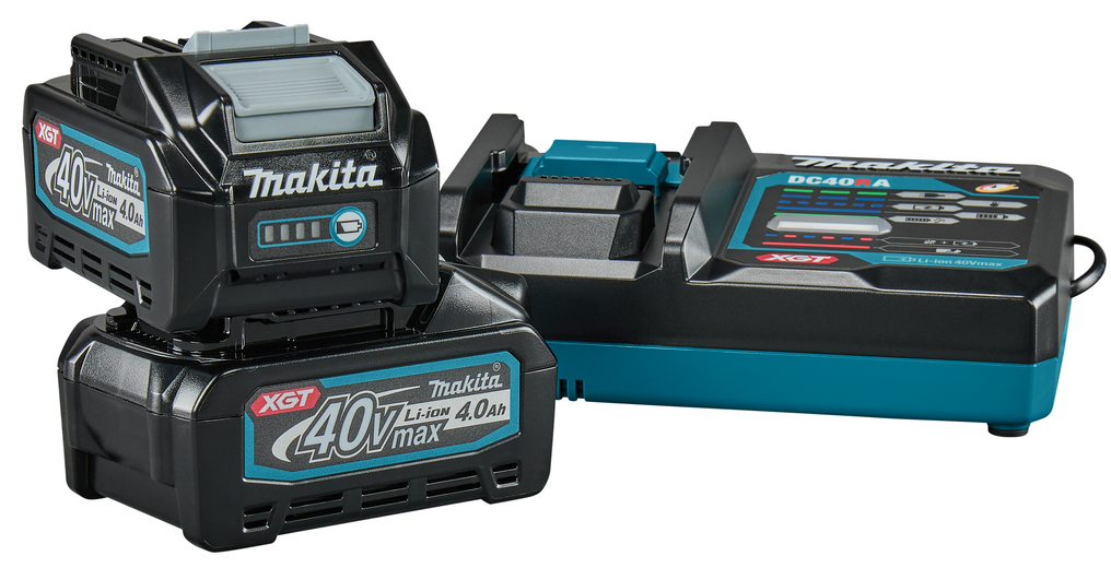 Kit avviamento batteria Makita xgt dc40ra 2xbl4040