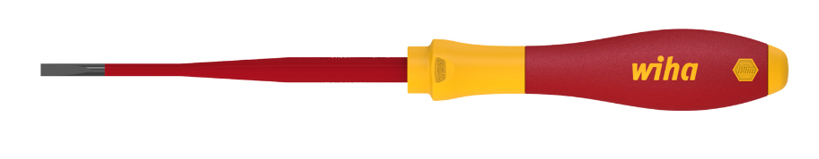 Cacciavite Wiha | larghezza di taglio 3,5 mm | lunghezza lama 100 mm | vde isolato | 1 pezzo - 35446 - 35446