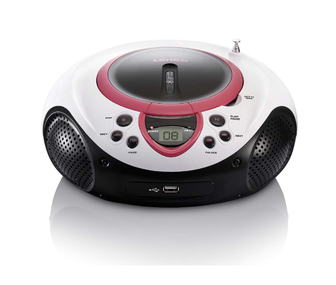 Lenco Lenco SCD38 CD portatile USB Player Pink
