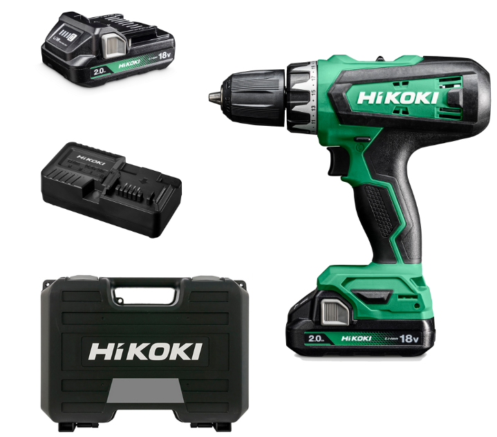 Trapano avvitatore a batteria Hikoki 18 V 2,0 Ah