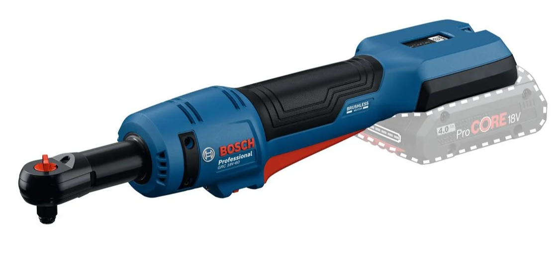 Llave de carraca a bateria profesional Bosch grc 18v-60 azul | sin baterías ni cargador - 06019n8000