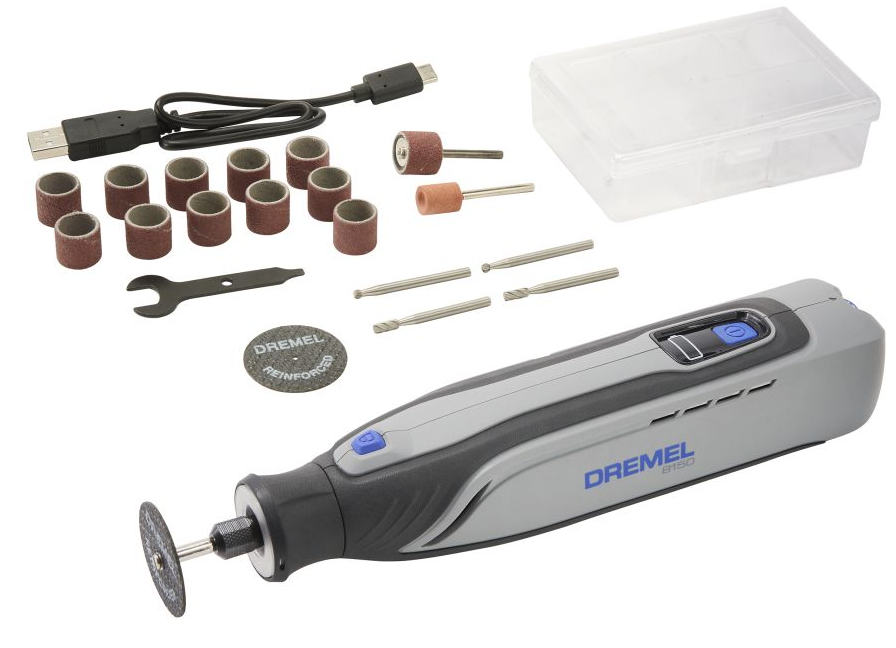Multiherramienta Dremel 8150ja | dremel 8150-20 | incluido 20 accesorios + cable de carga USB-C + caja de almacenamiento de accesorios + guía de inicio rápido + guía de accesorios - f0138150ja