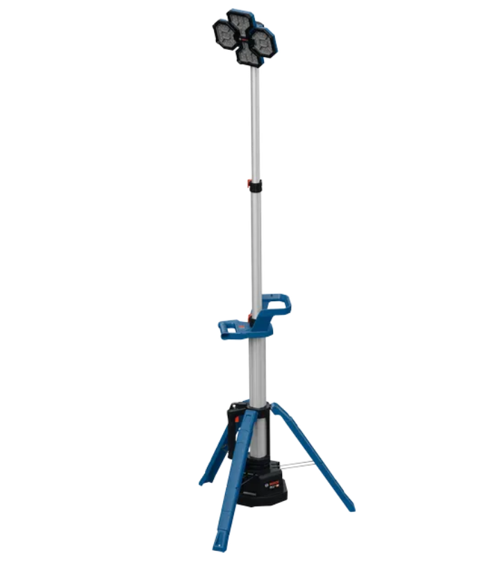 Lámpara de construcción profesional Bosch blue glt 18v-5000 con varilla integrada - 06019p5000