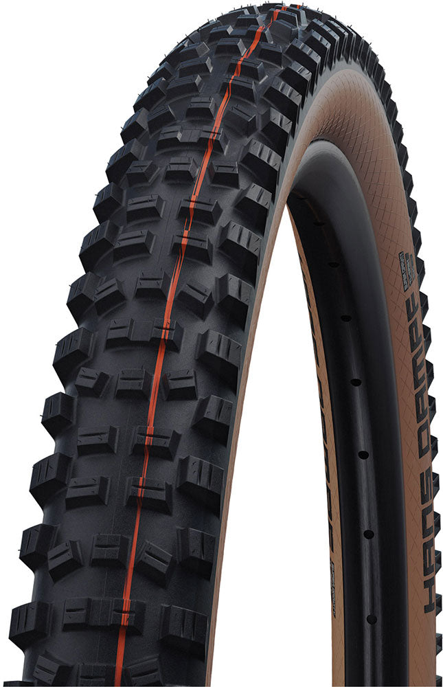 Banda plegable Schwalbe Hans DAMPF Super Trail 27.5 x 2.60 65-584 mm - pared lateral de bronce
