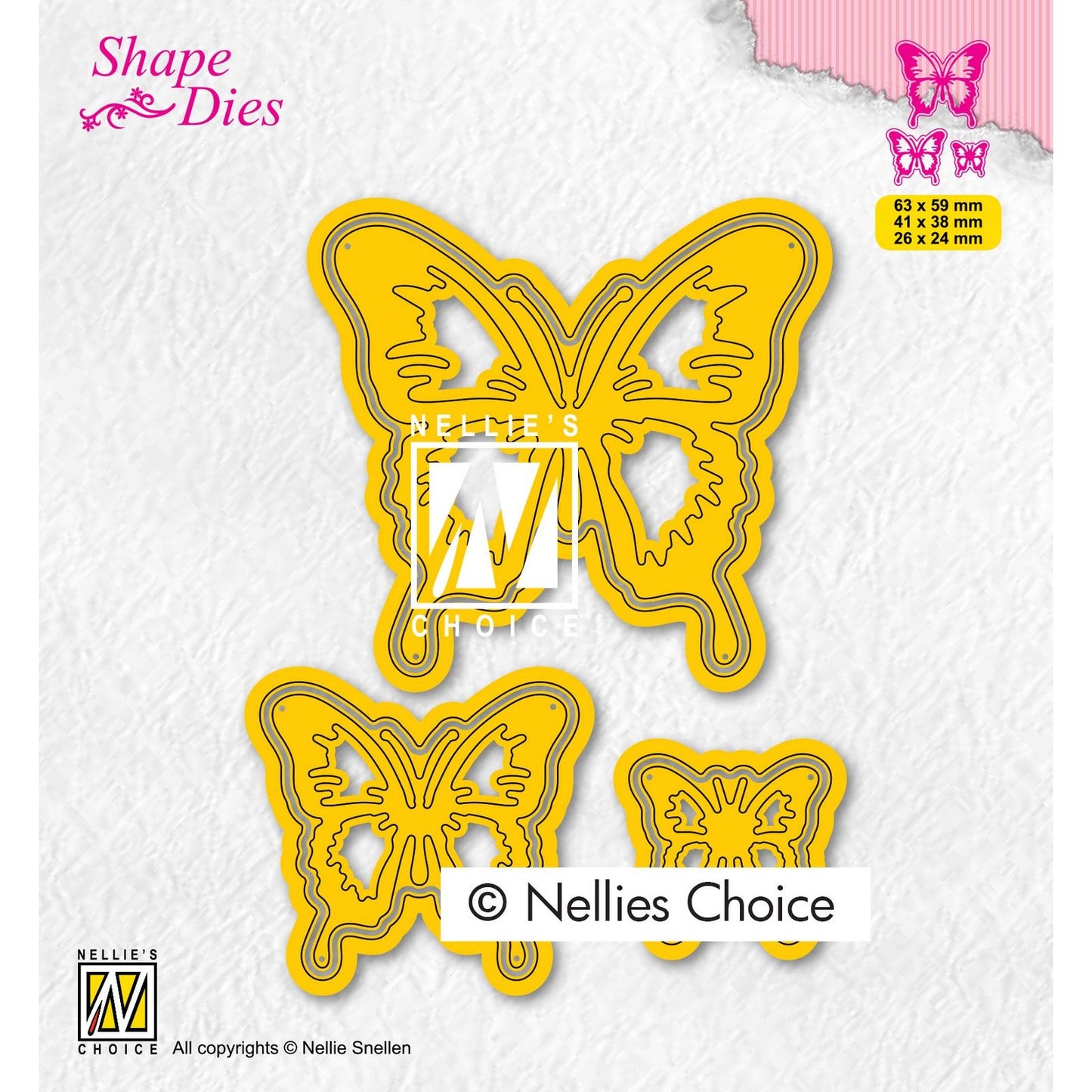 La scelta di Nellie • fustelle a forma di farfalle 3pz.