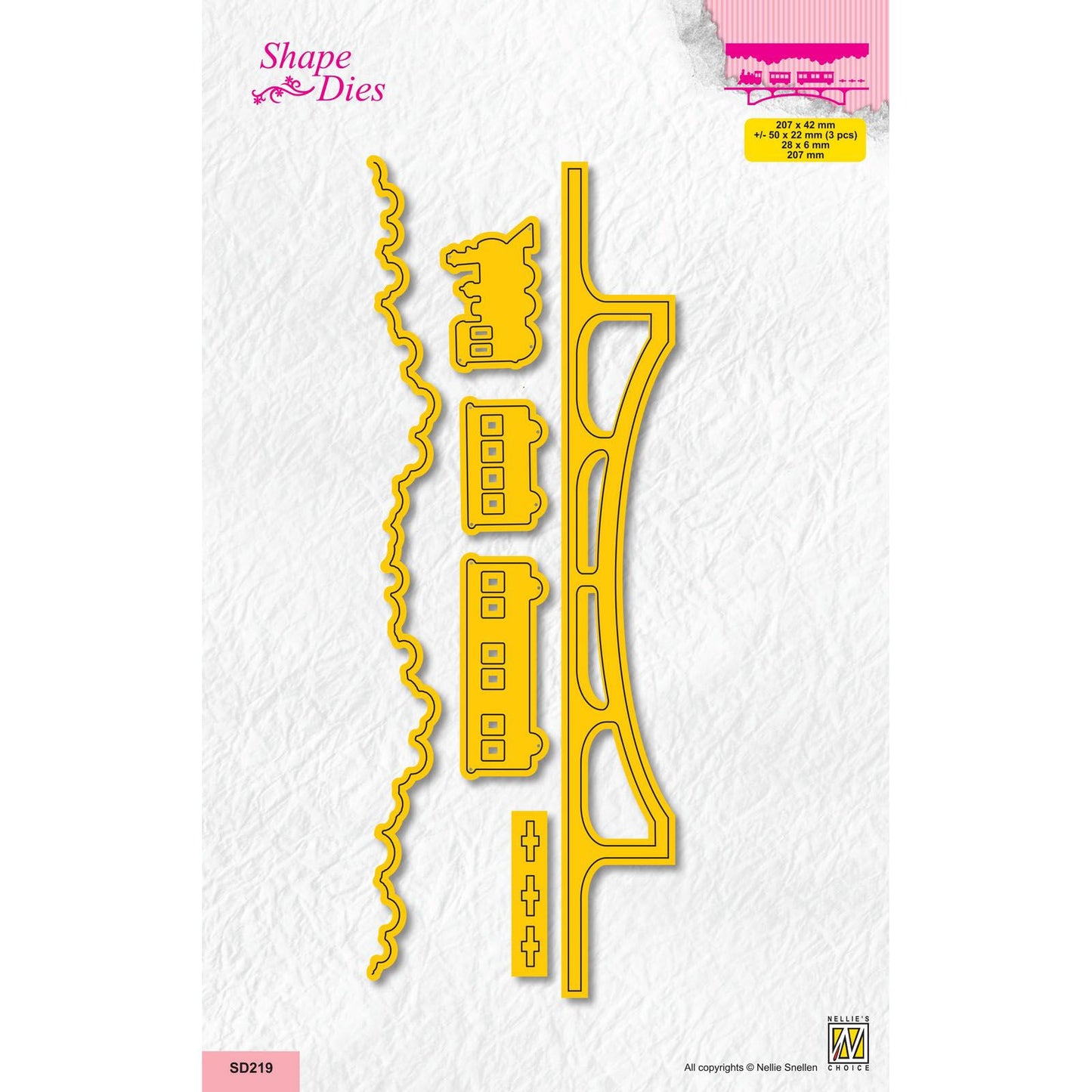 La scelta di Nellie • matrici a forma di ponte con strascico 6pz.