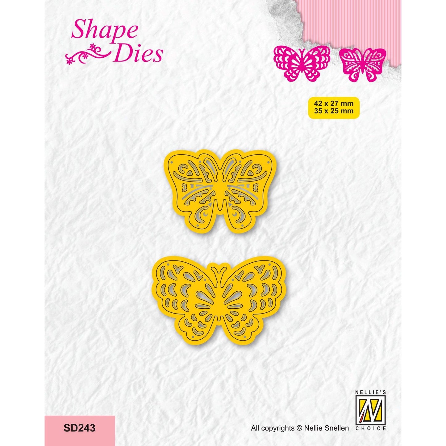 La elección de Nellie • troqueles forma mariposas 2uds.