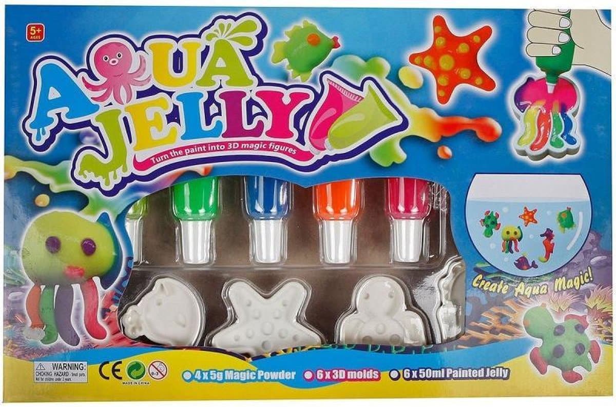 Bongers Toys Kids Globe crea il tuo 3D SEALIFE Junior Gelfiguren 16 pezzi