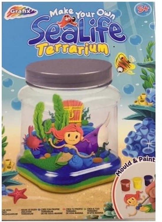 Bongers Toys Grafix Crea il tuo SEALIFE TERRARIO con Mermaid