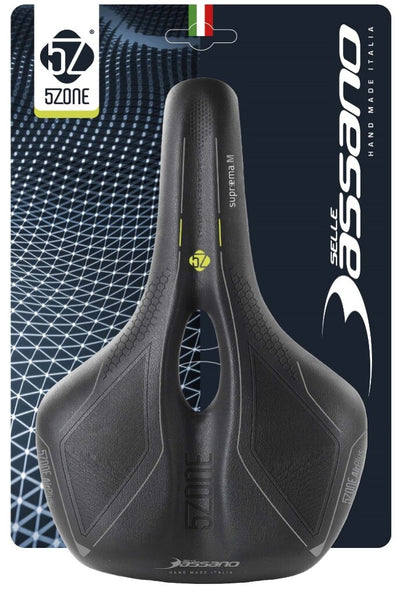 Selle Bassano Saddle Suprema 5zone el Heren Black