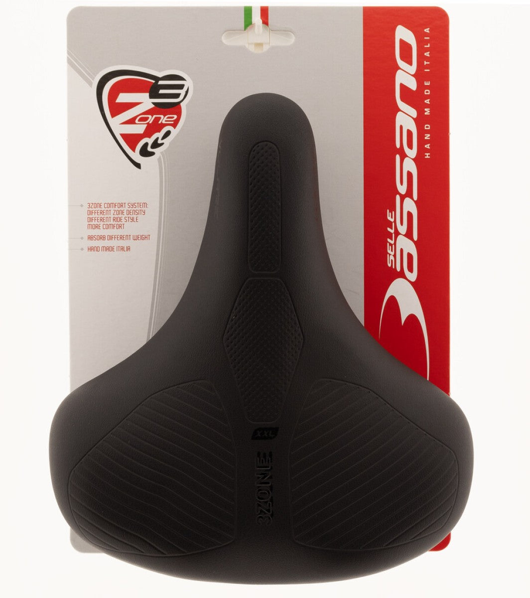 Selle Bassano Sella Selle Bassano Volare Suprema XXL nera con elastomero