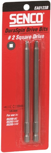 Senco duraspin bits sq2 - square - 129,5mm.ds200 ds202 ds205 - blister a 2st. - ea0123b