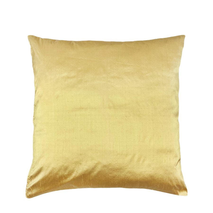 Seq home funda de cojín seda dorado 45x45cm
