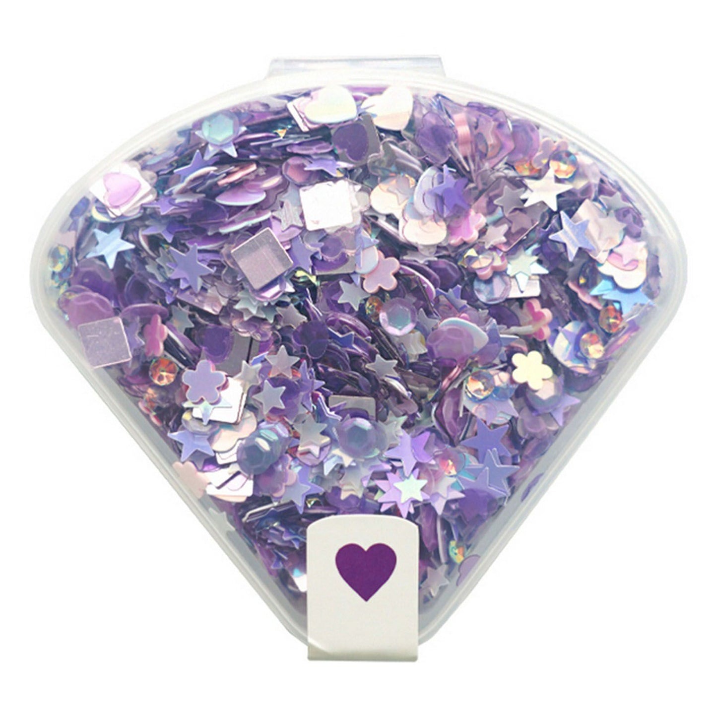 La scelta di Nellie • coriandoli viola 20g in scatola di plastica
