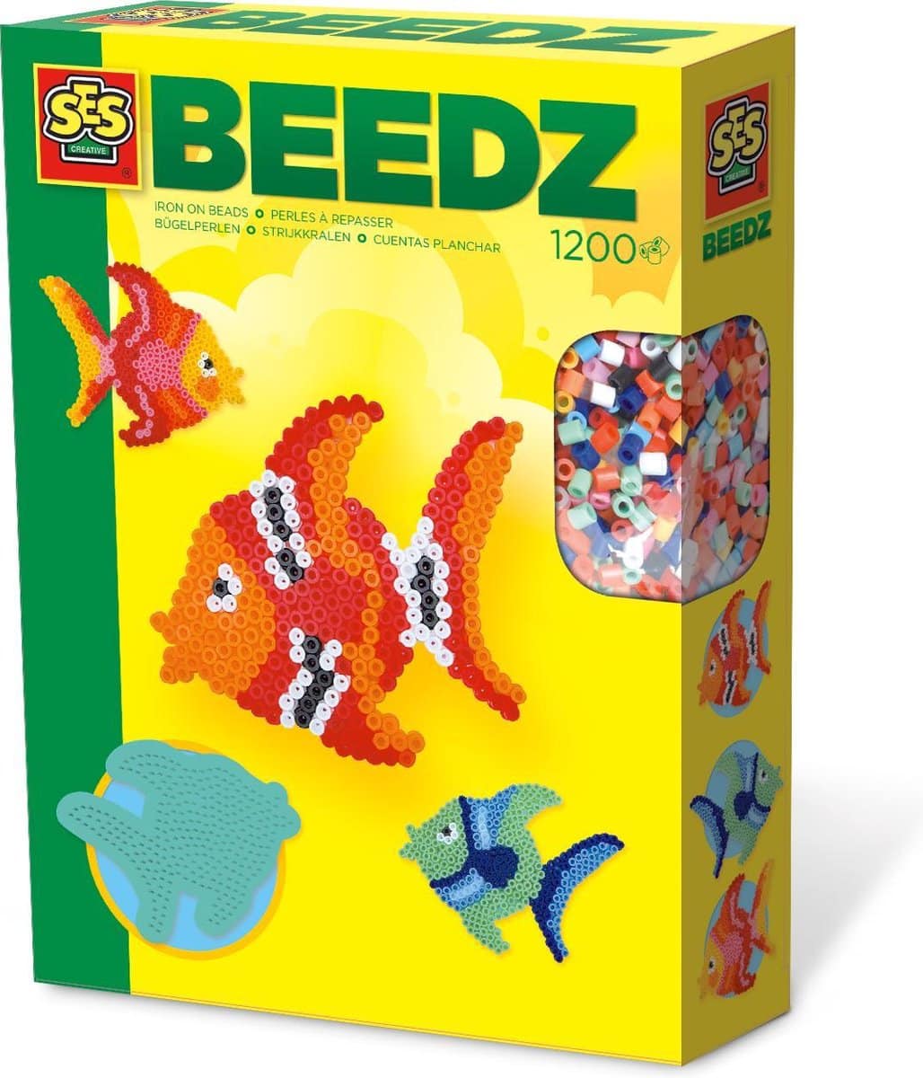 SES - pesca del set di perline da stiro con 1200 perle