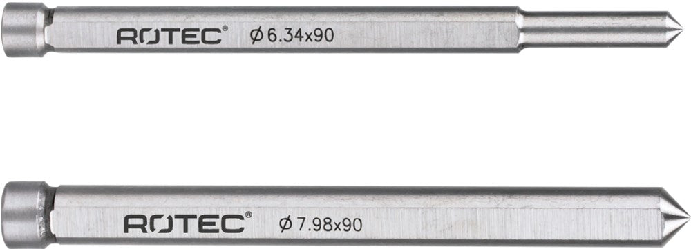Perno di centraggio Rotec ø7.98mm l=90mm