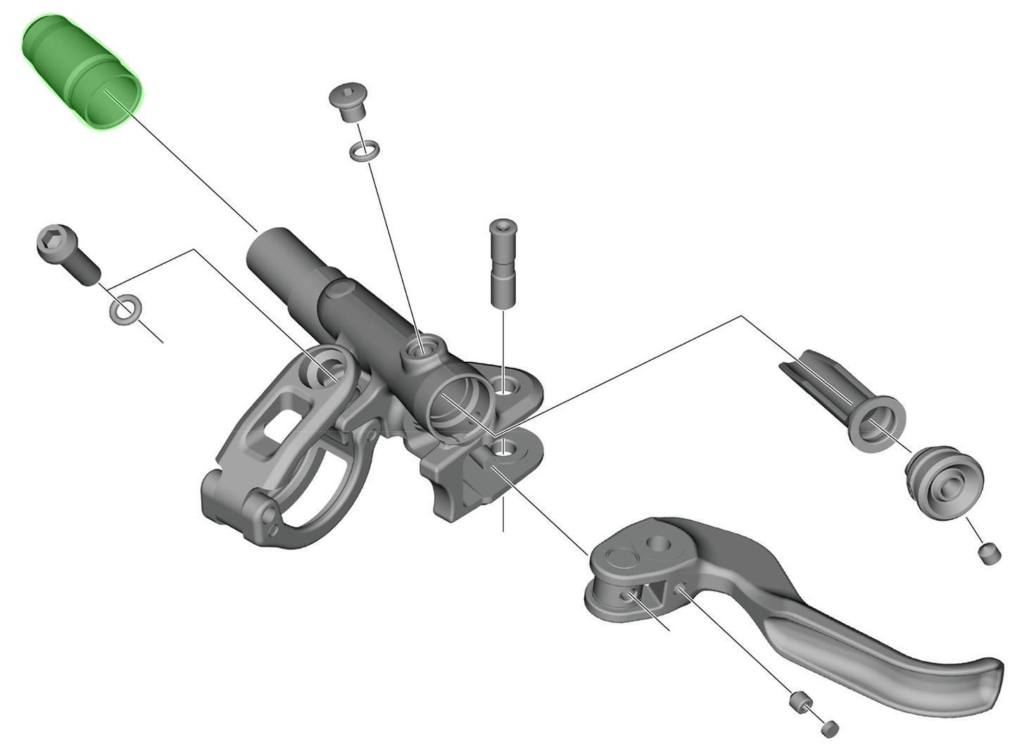 Copri tubo Shimano per bl-m9100 9120 8100 7100