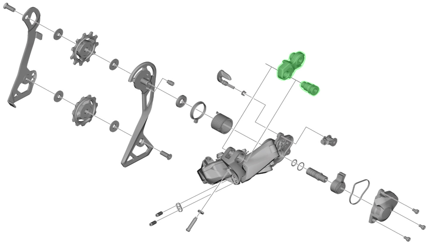 Unidad de eje Shimano para soporte de cambio trasero rd-rx805
