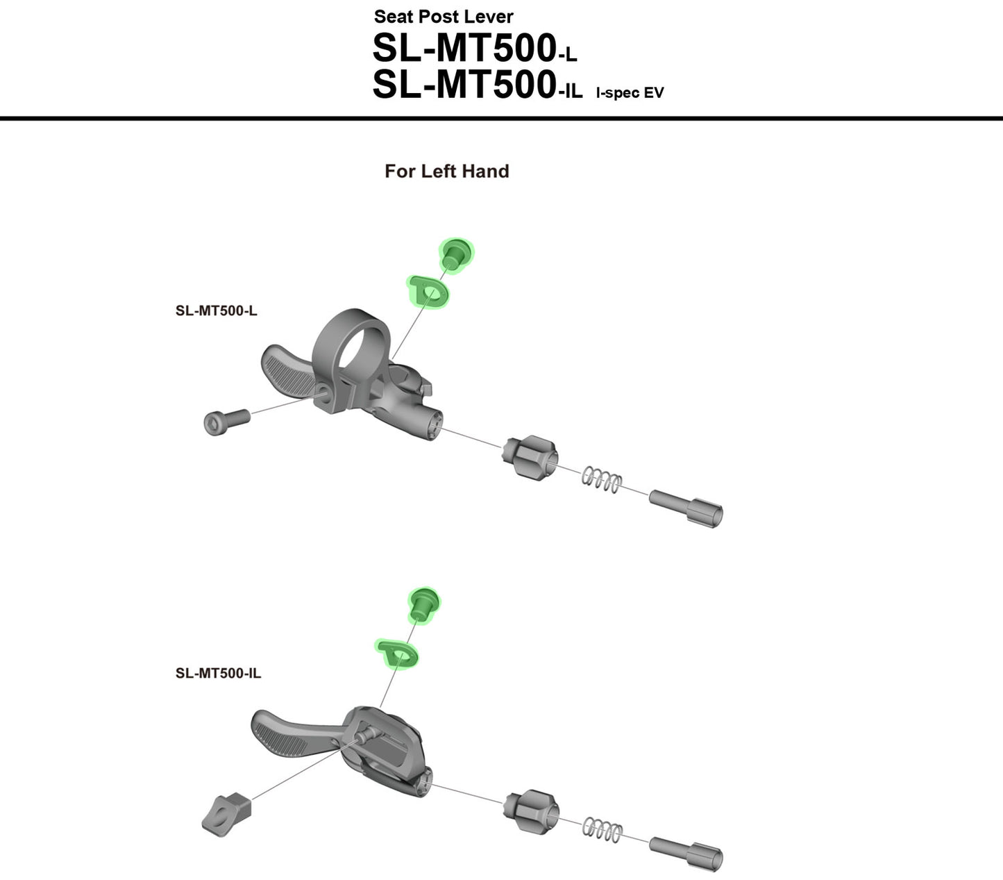 Vite fissaggio cavo Shimano per sl-mt500