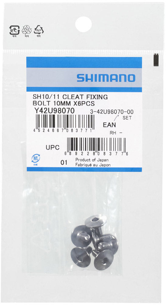 Pernos de fijación de cala Shimano m5 x 10 mm para sm-sh10 11 12