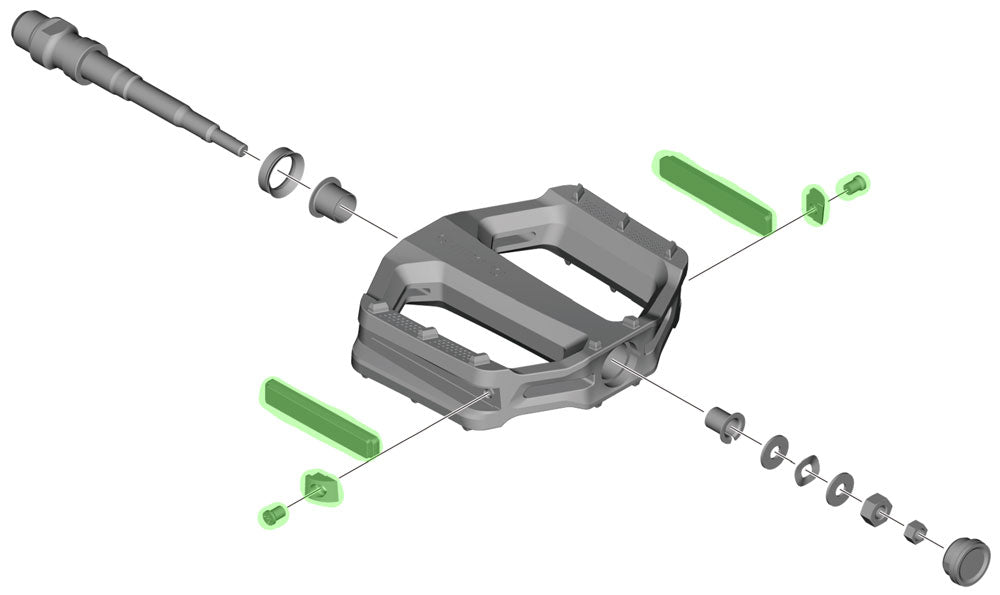 Juego de reflectores Shimano SM-PD71