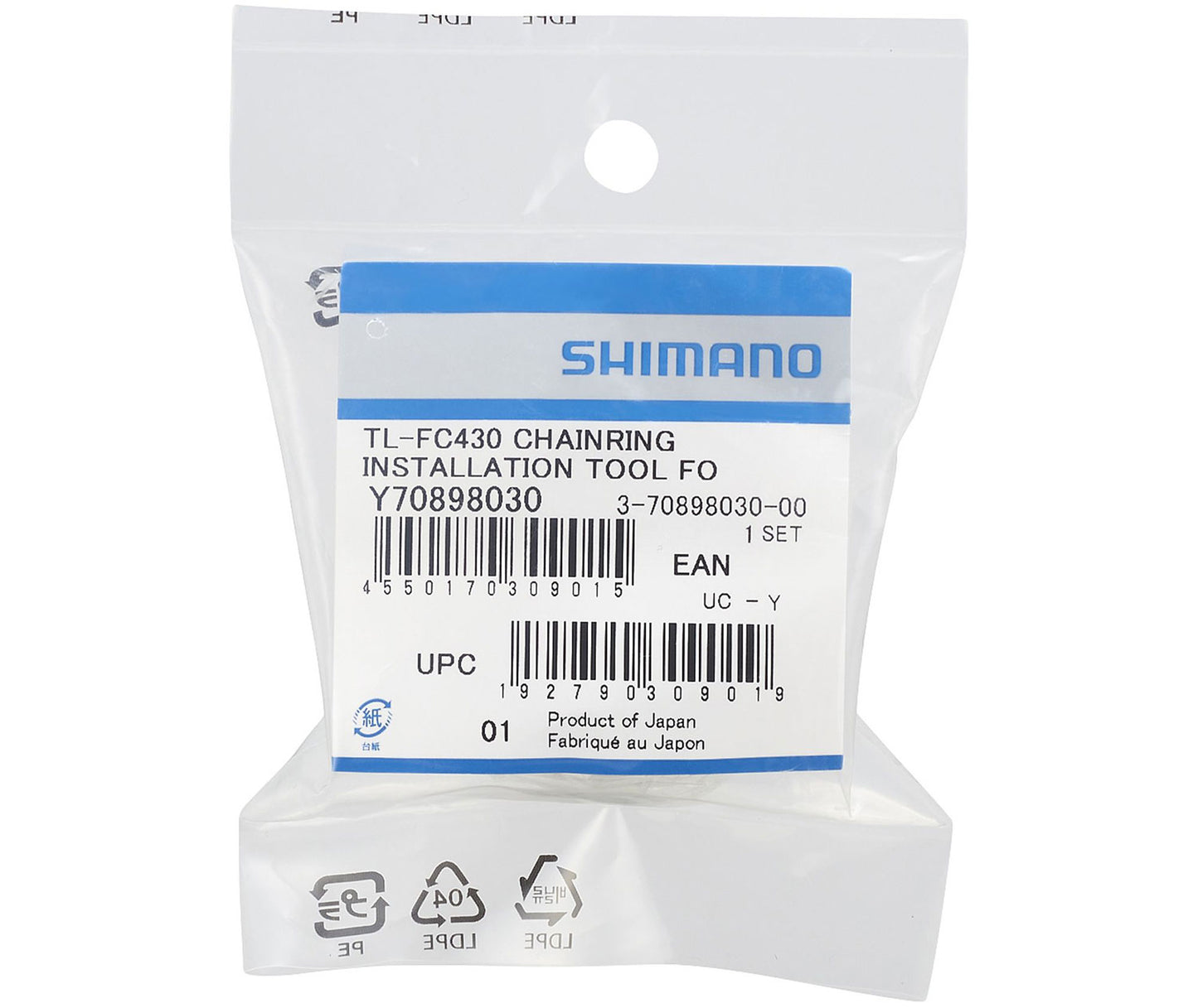 Strumento di installazione corona Shimano tl-fc430 per du-ep600 ep801