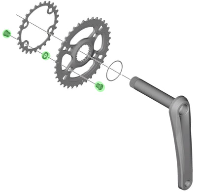 Papeles de encadenamiento de Shimano Deore XT FC-M8100