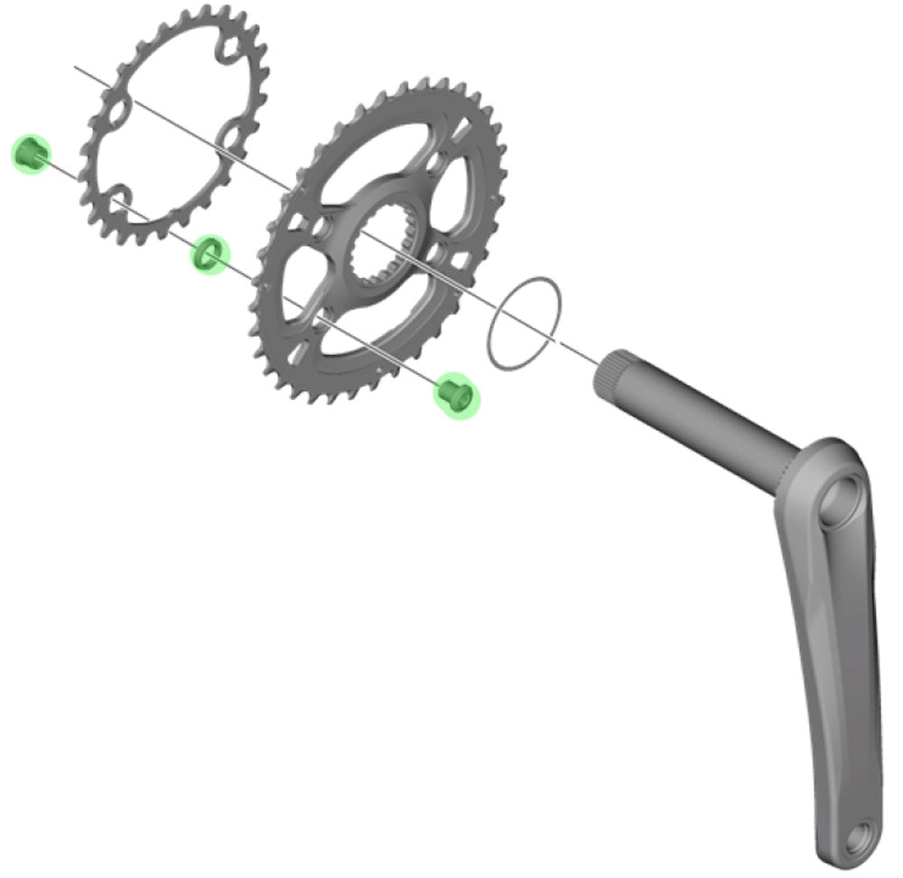Papeles de encadenamiento de Shimano Deore XT FC-M8100
