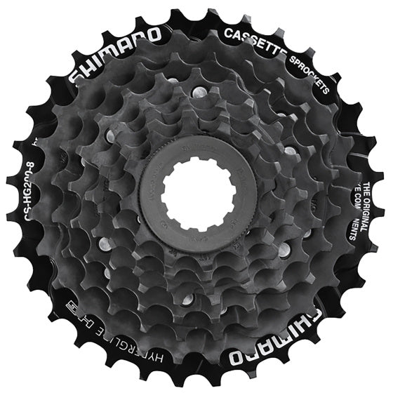 Shimano Cassette Gear CS-HG200 8S 12-32T Acciaio nero
