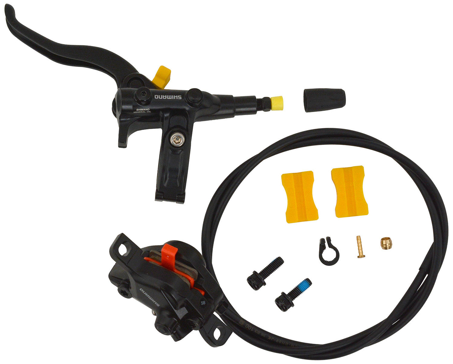 Shimano Deore BL-M4100 + BR-MT410 Frente hidráulico 2P