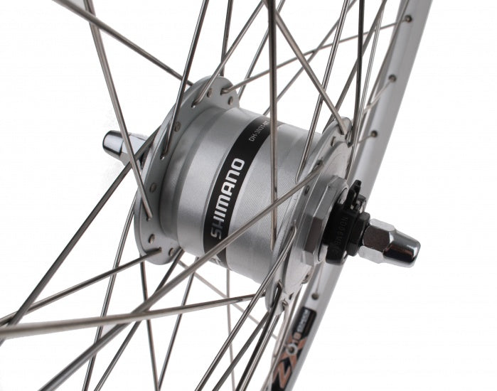 Rueda delantera Shimano 28 x 1 5 8 x 1 3 8 (35 37-622) Naaf Dynamo Alu