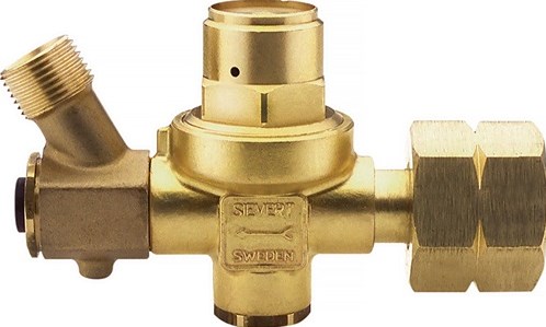 Regulador de presión de propano Sievert | sin manómetro | 2 barra 4 kg h g 3 8 pulgadas izq. | 1 pieza - 309225 - 309225