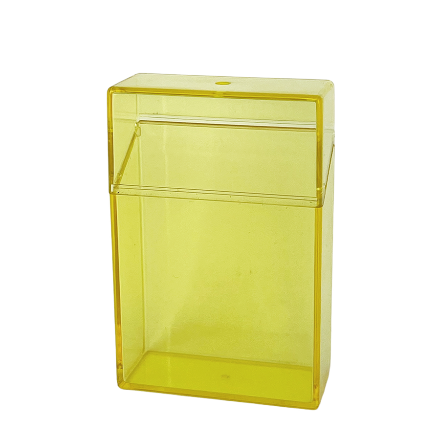 Scatola per sigarette gialla 6x2,7x9,3 cm
