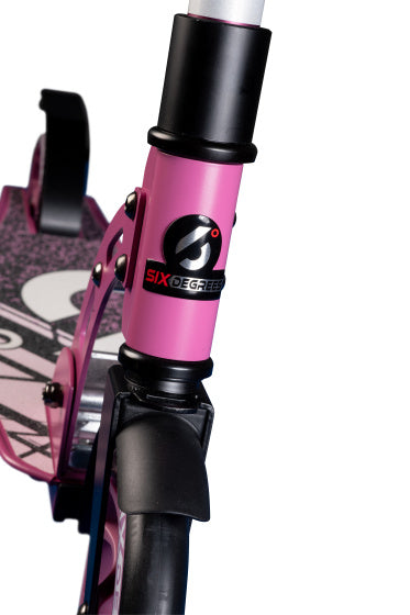 Seis grados de 2 ruedas Kinderstep Free Breet Pink Pink Black