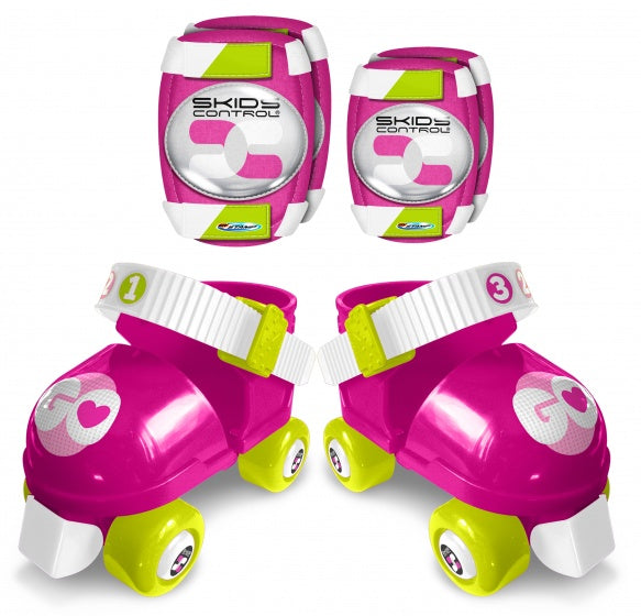 Skids Control - Pattinaggio a rulli con ragazze Pink Size 23-27 Protezione