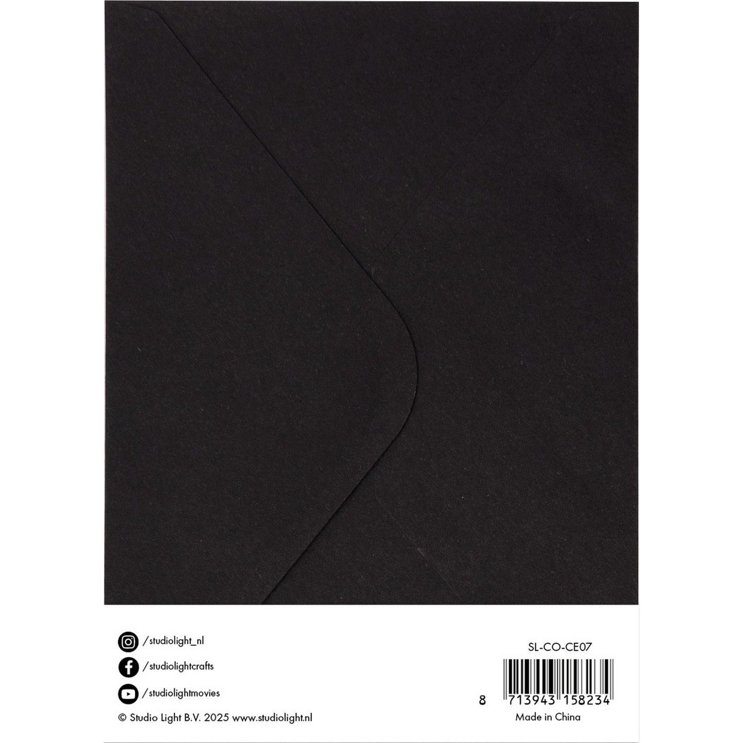 Studio light • buste per biglietti nere 12,70x17,78 cm