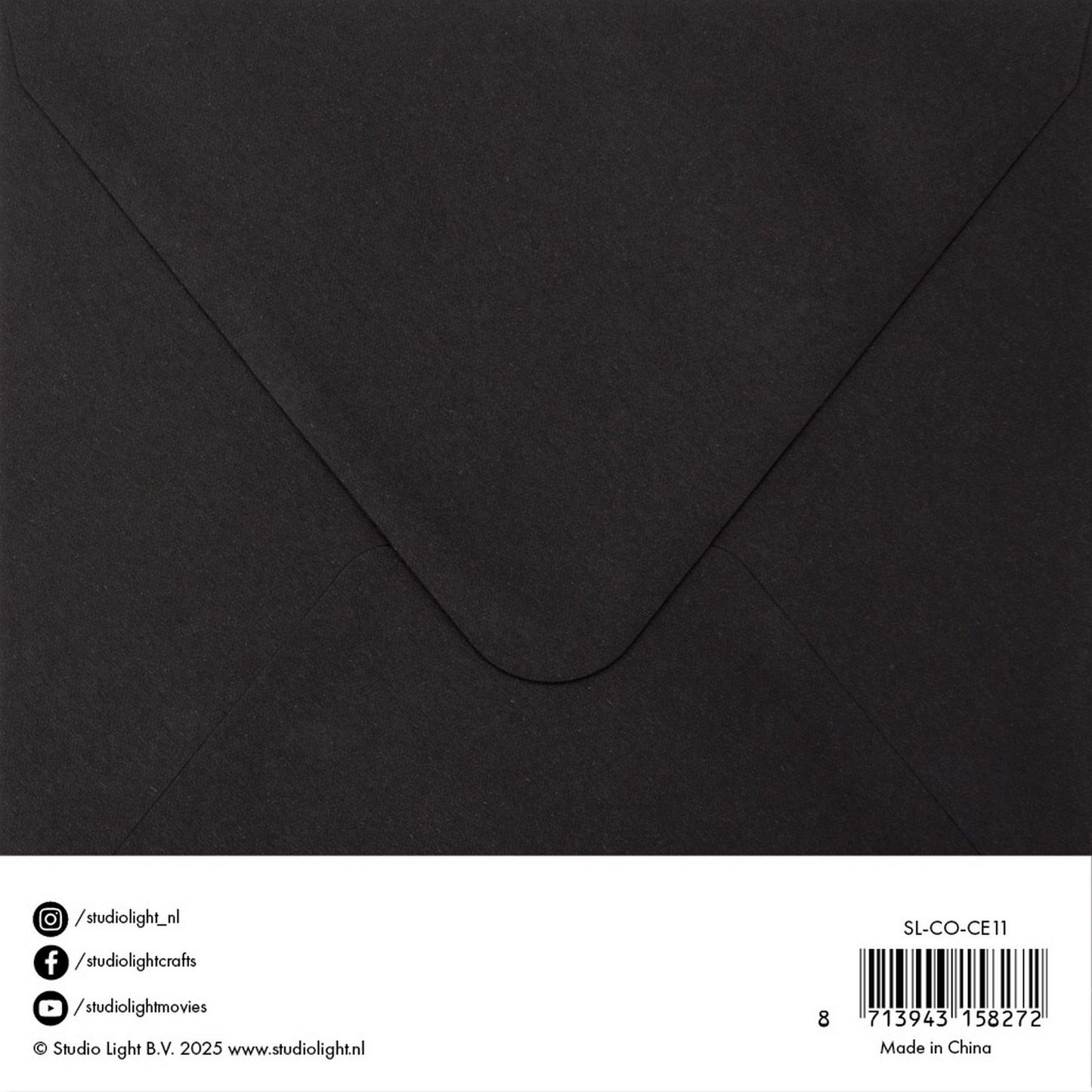 Studio light • buste per biglietti nere 15,24x15,24 cm