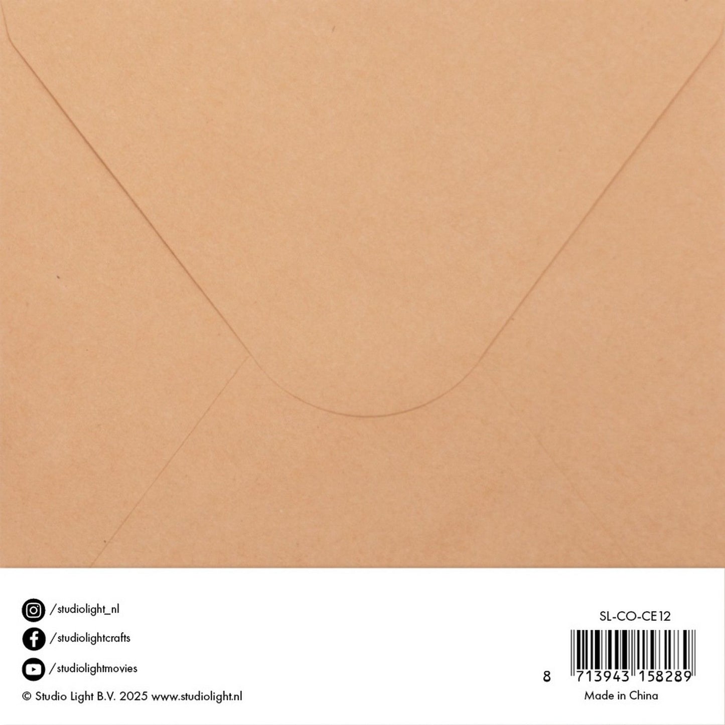 Studio light • cartoline buste kraft 15,24x15,24cm