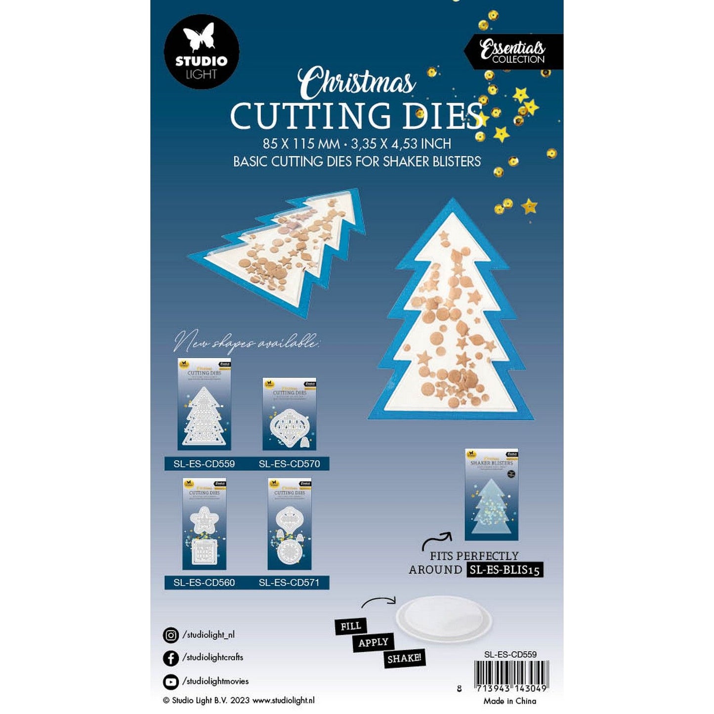 Luce da studio • fustelle essenziali per l'albero di Natale