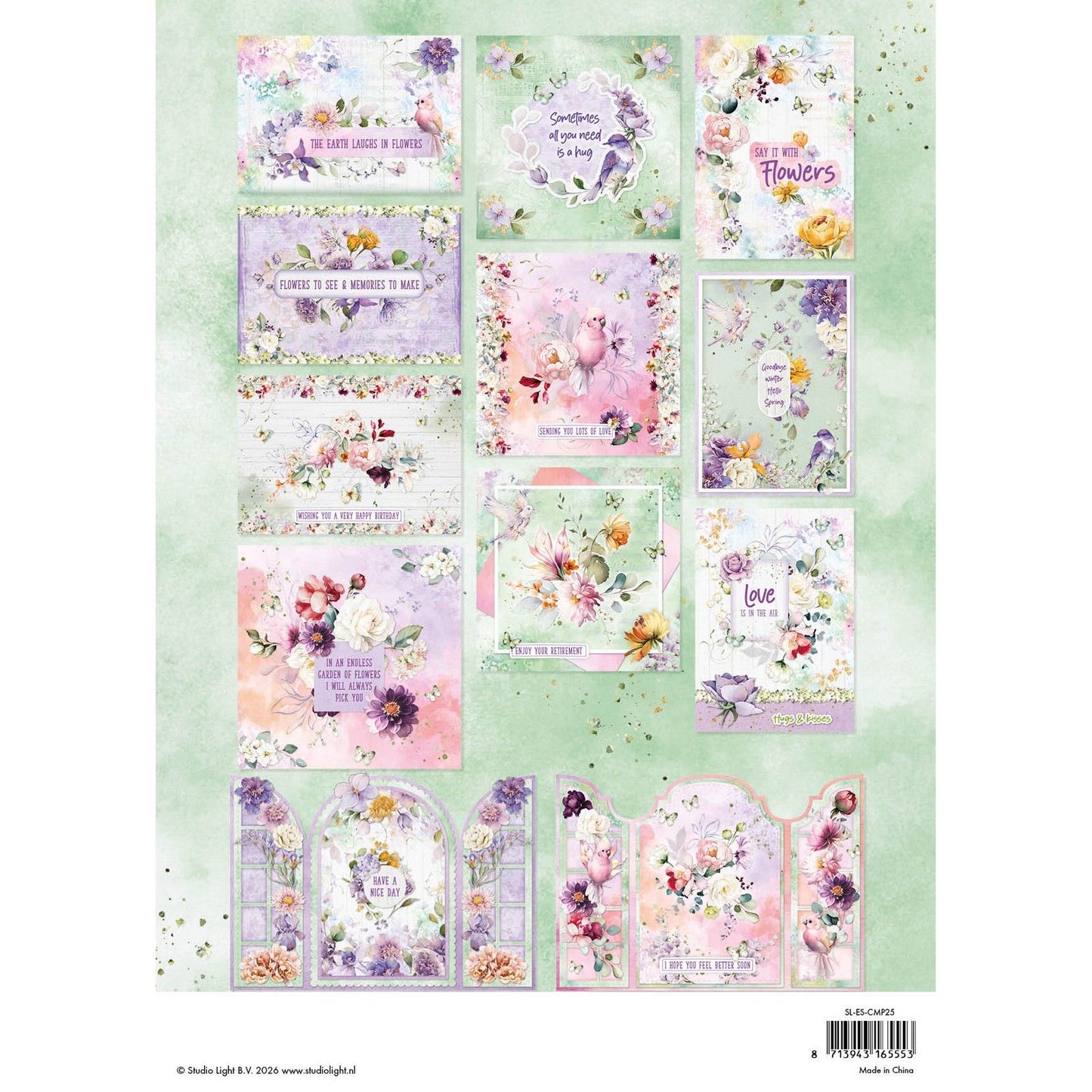 Luce da studio • fiori essenziali per realizzare biglietti