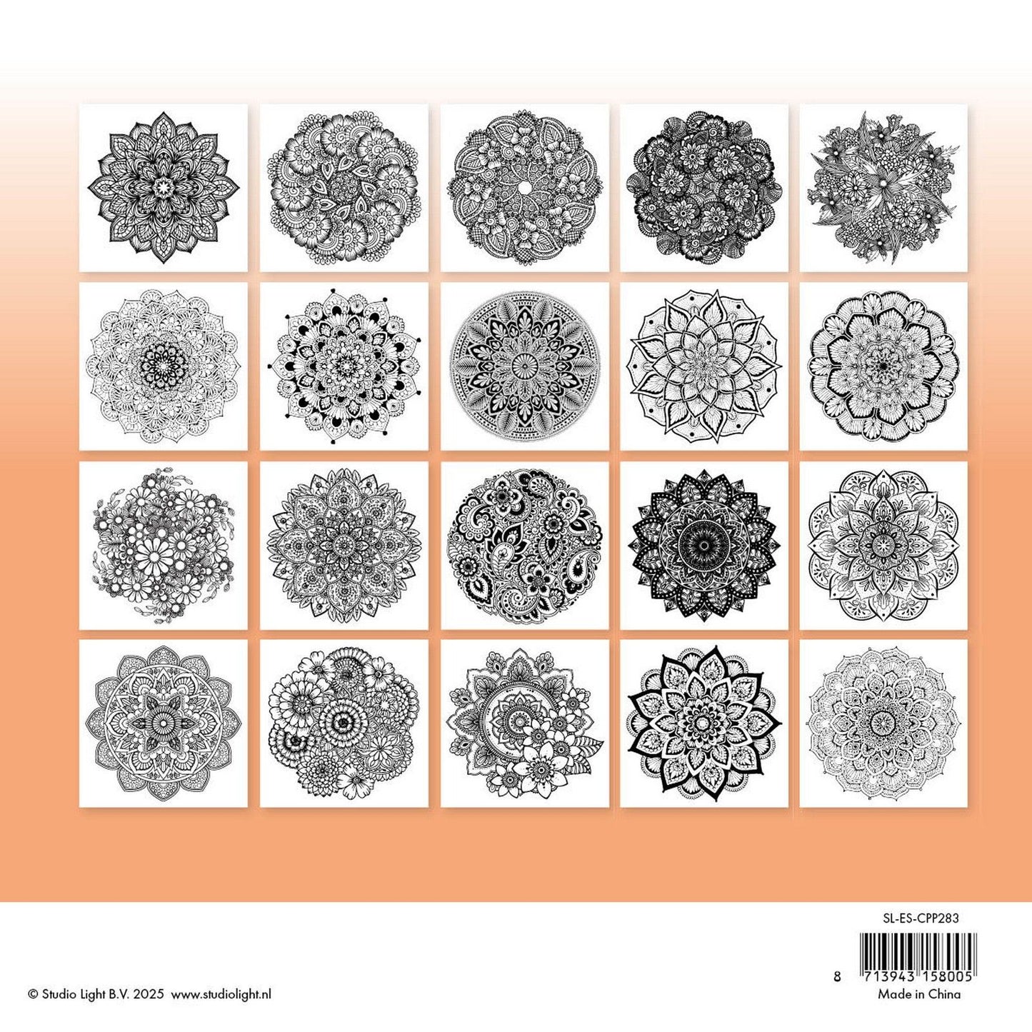 Studio luce • elementi essenziali da colorare mandala