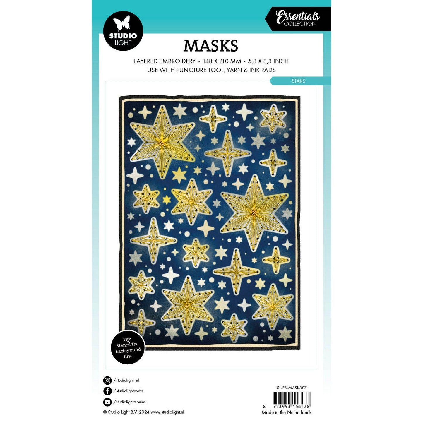 Luce da studio • stelle essenziali per maschera per strumento di foratura