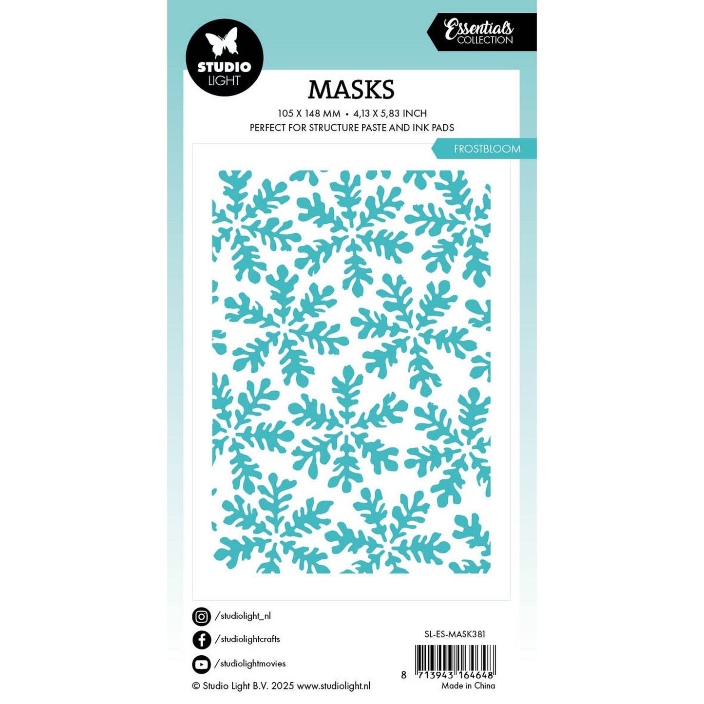 Luce da studio • maschera Frostbloom Essentials 105x148x1mm