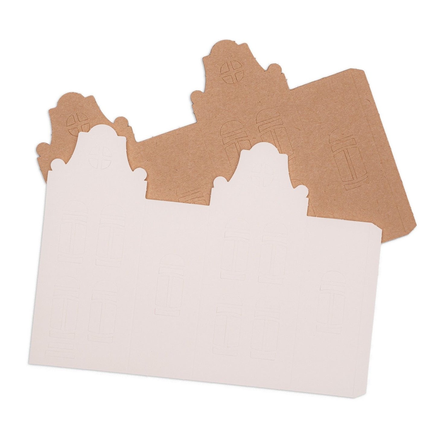 Luce da studio • case di carta fustellate essenziali casa classica