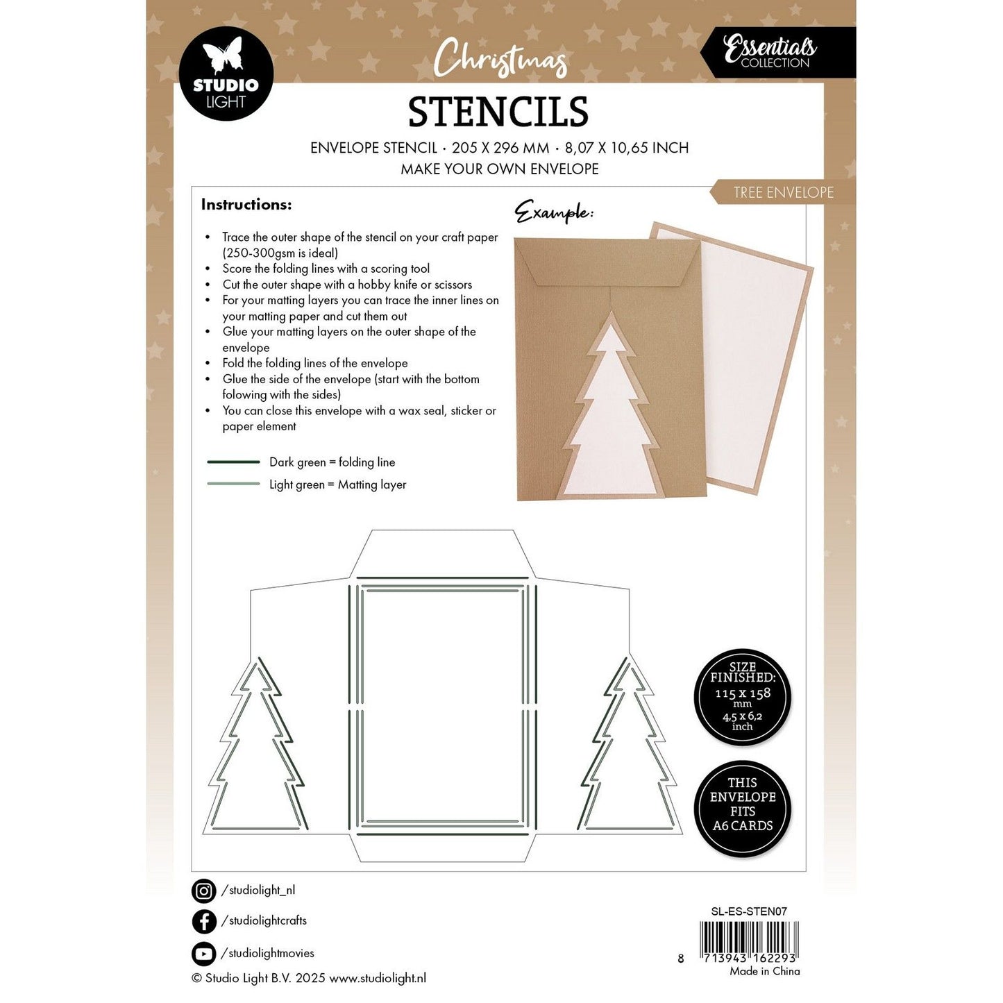 Lampada da studio • busta per albero stencil essenziale