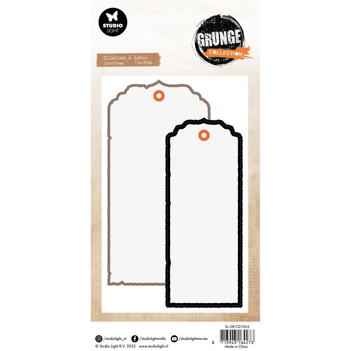Studio light • Fustelle collezione grunge etichette grandi