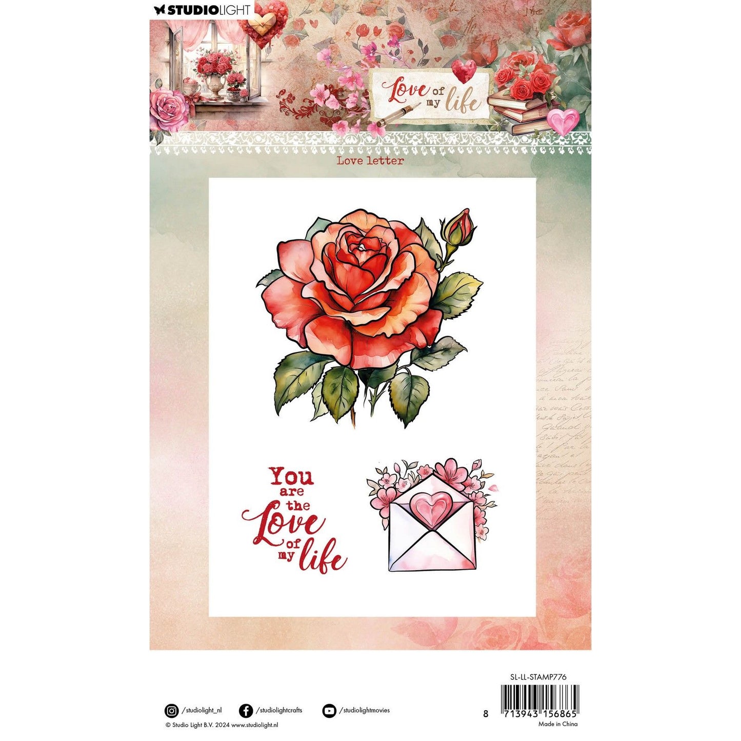 Luz de estudio • amor de mi vida sellos transparentes carta de amor
